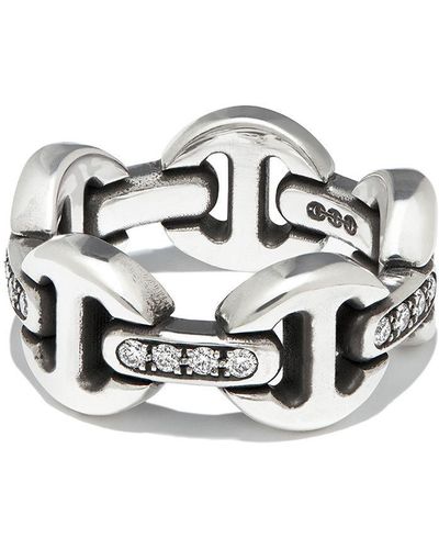 Hoorsenbuhs Sterling Silver Dame Diamond Ring - Metallic