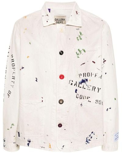GALLERY DEPT. All-over Paint-splatter Jacket - Natural