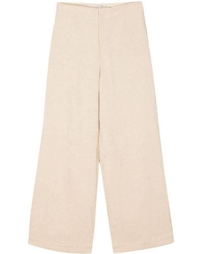 By Malene Birger Marchei High-waisted Straight-leg Pants - Natural
