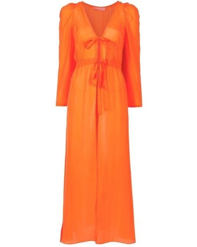 Clube Bossa Darina Front-slit Dress - Orange