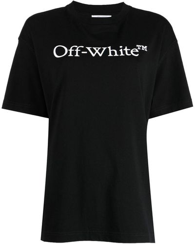 Off-White c/o Virgil Abloh Camiseta con logo estampado y manga corta - Negro