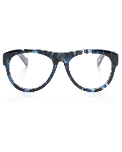 Chloé ラウンド眼鏡フレーム - ブルー