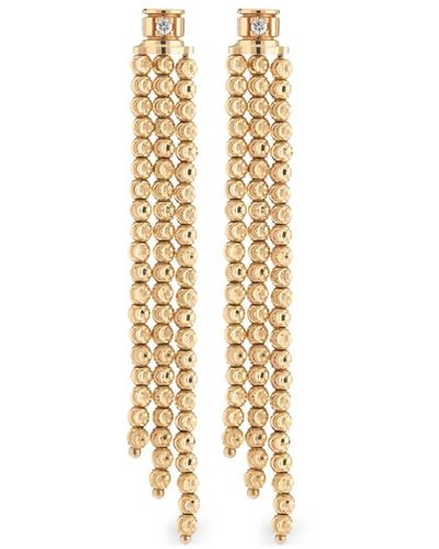 Officina Bernardi 18kt Yellow Gold Moon Diamond Earrings - Metallic