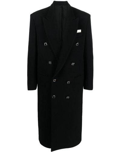 Canaku Hero Double-breasted Felted Coat - Black
