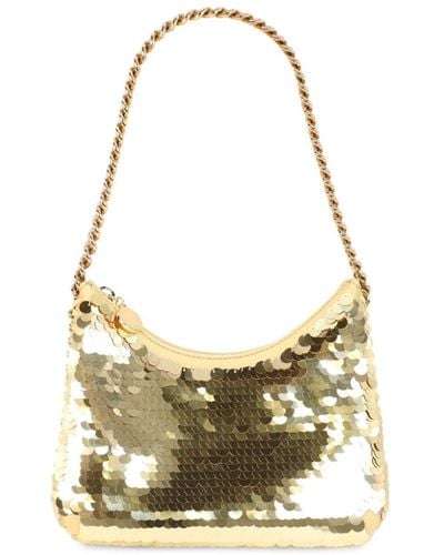 Stella McCartney Falabella Sequin-embellished Shoulder Bag - Metallic