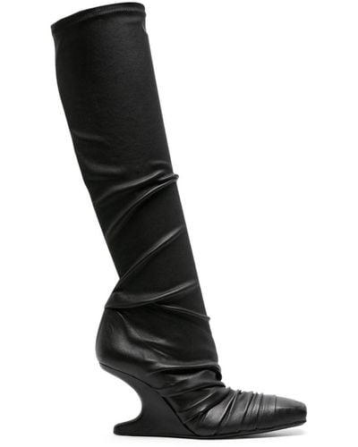 Rick Owens Cantilever Sisy 80mm Leather Boots - Black