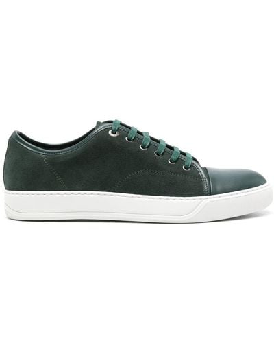 Lanvin Ddb1 Suede Trainers - Green