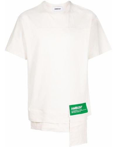 Ambush T-Shirt mit Logo-Patch - Weiß