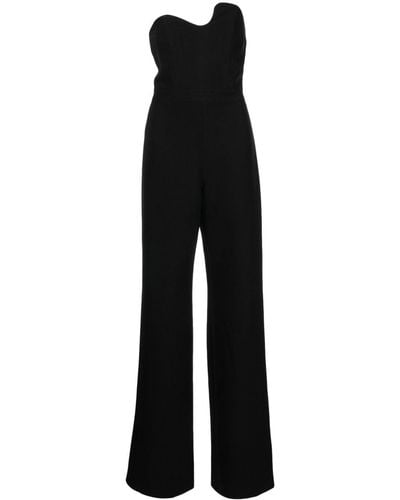 Alexis Schulterfreier Paoli Jumpsuit - Schwarz