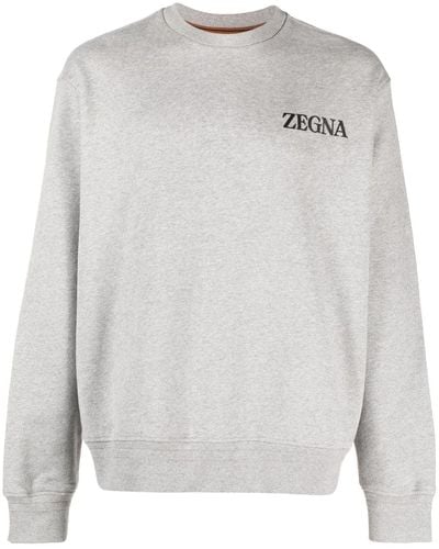 Zegna Katoenen Sweater - Wit