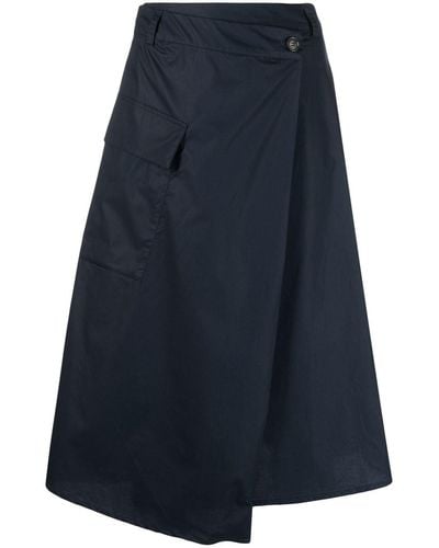 Woolrich High-waisted A-line Skirt - Blue