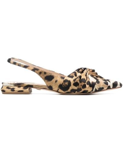 Roberto Cavalli Knotted Slingback Pumps - Natural