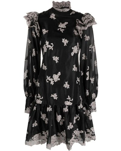 Erdem Mini-jurk Met Ceintuur - Zwart