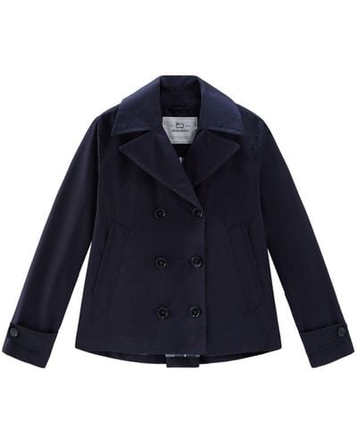 Woolrich Havice Double-breasted Jacket - Blue