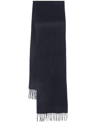 Aspinal of London Knitted Cashmere Scarf - Blue