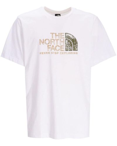The North Face T-Shirt mit Logo-Print - Weiß