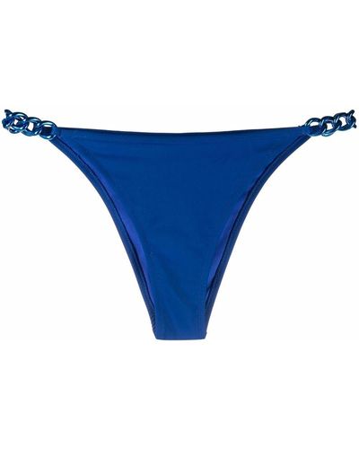 Moschino Bas de bikini à plaque logo - Bleu
