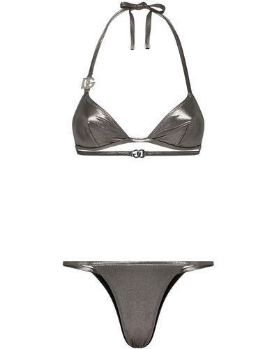 Dolce & Gabbana Kim Dolce&gabbana Triangel Bikini - Metallic