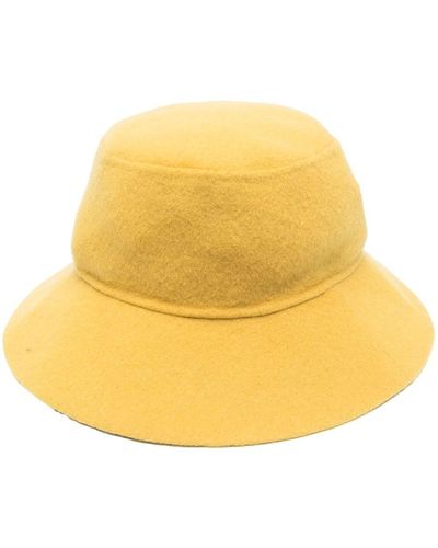 P.A.R.O.S.H. Wide-brim Wool Hat - Yellow