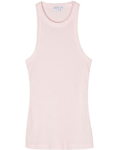 James Perse Fine-ribbed Tank Top - Pink