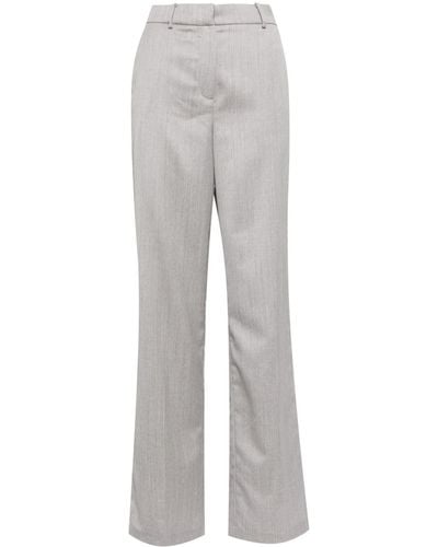 Magda Butrym Tailored Wool Pants - Grey