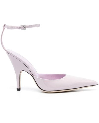 BY FAR Eliza 75mm Pointed-toe Court Shoes - Pink