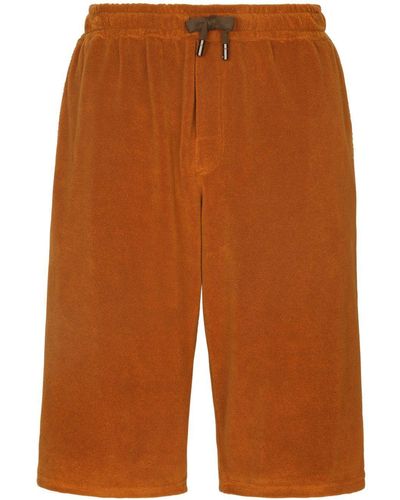 Dolce & Gabbana Towelling-finish Bermuda Shorts - Brown