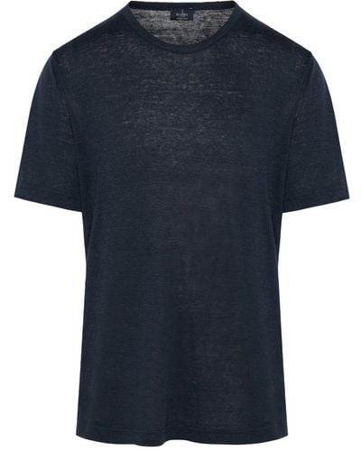 Barba Napoli Piqué-weave T-shirt - Blauw