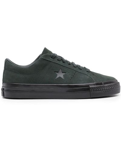 Converse One Star Pro Classic Suede Sneakers - Black