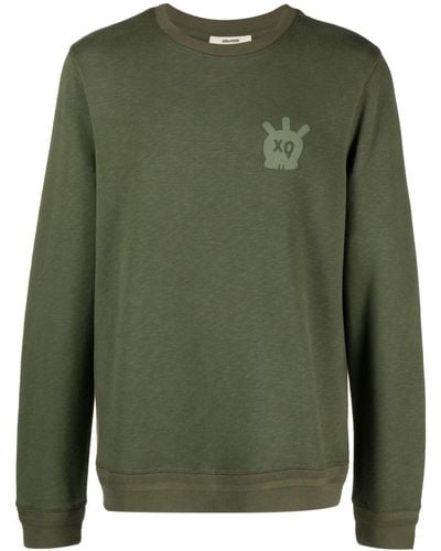 Zadig & Voltaire Sweater Met Doodskop - Groen