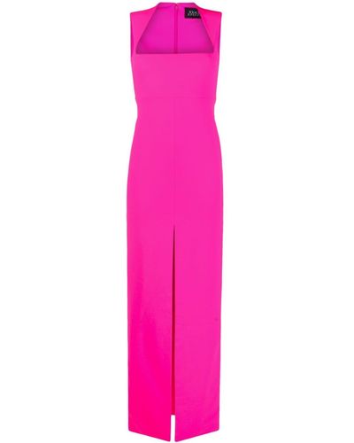 Solace London Maxi-jurk Met Vierkante Hals - Roze