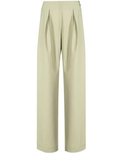 Rejina Pyo Reine Pleated Tailored Trousers - Green