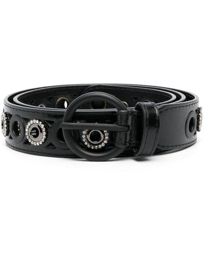 Sandro Adelia Crystal-embellished Belt - Black