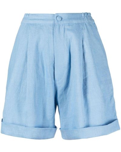 Sleeper Dynasty Linen Shorts - Blue