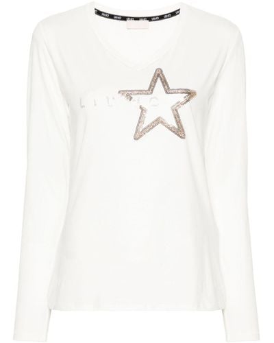 Liu Jo T-shirt con decorazione - Bianco