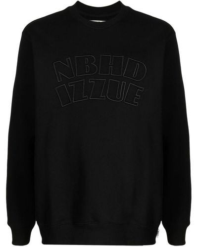 Izzue X Neighborhood Sweatshirt mit Logo-Stickerei - Schwarz