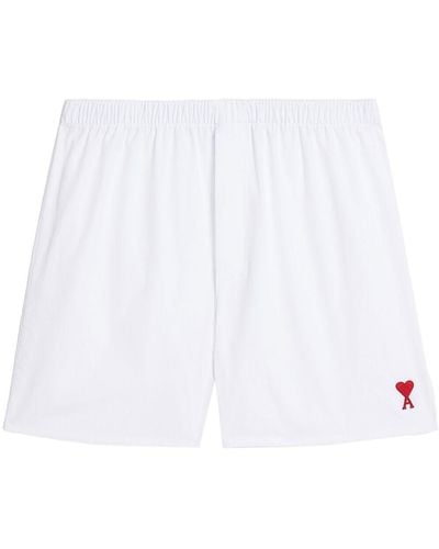 Ami Paris Ami De Coeur Boxer Shorts - White