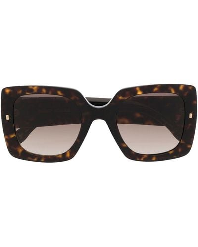 DSquared² Tortoiseshell-effect Sunglasses - Black