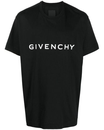 Givenchy T-shirt Met Hangende Schouders - Zwart
