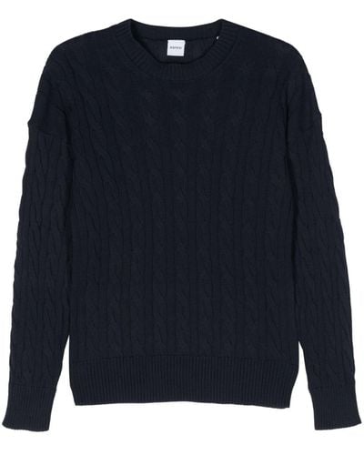 Aspesi Cable-knit Sweater - Blue