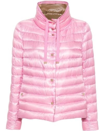 Herno High-shine Puffer Jacket - Pink