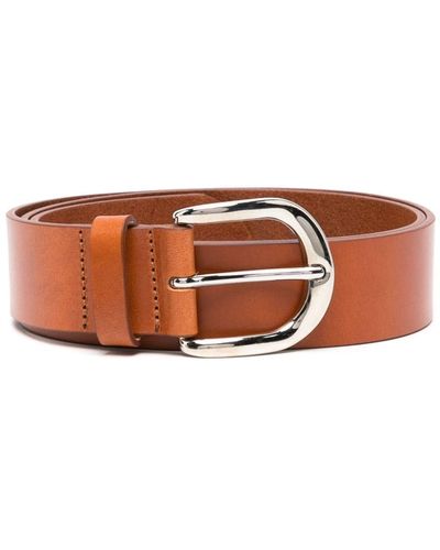 Isabel Marant Buckled Leather Belt - Brown