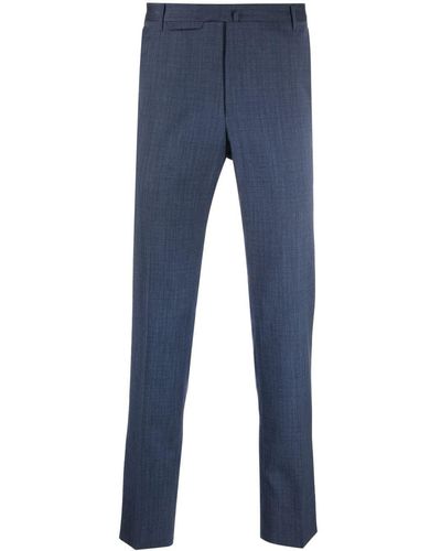 Corneliani Zipped-pockets Tailored Trousers - Blue