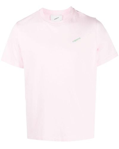 Coperni T-shirt en coton à logo imprimé - Rose