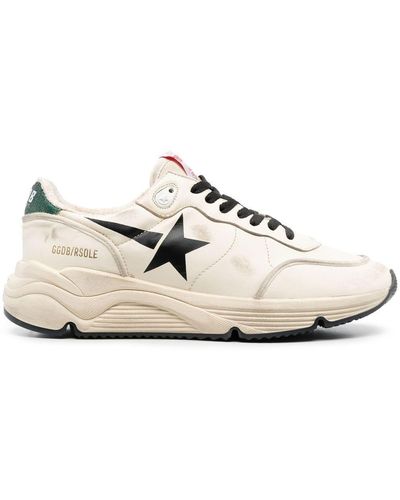 Golden Goose Sneakers running sole in nappa used - Neutro
