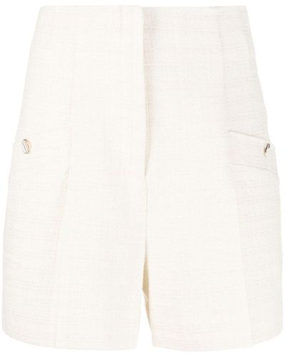 Sandro High-waisted Tweed Shorts - Multicolour