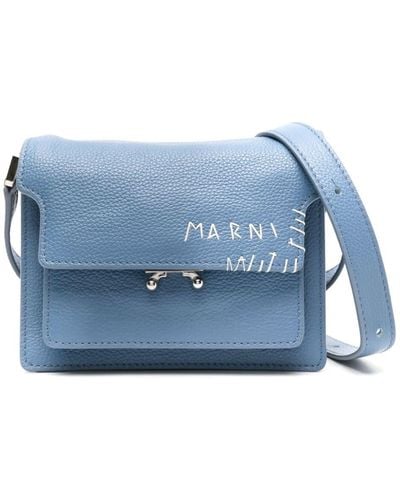 Marni Mini Trunk Umhängetasche - Blau