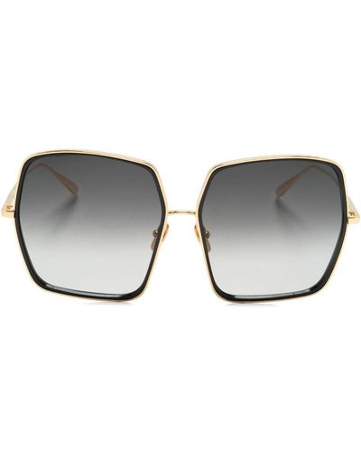 Linda Farrow Camaro Oversize-frame Sunglasses - Grey