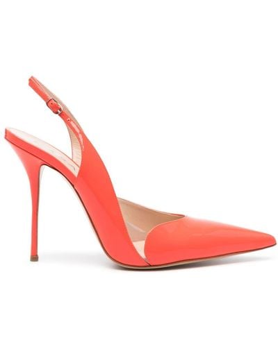 Casadei Patent-leather Slingback Pumps - Pink