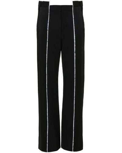 Victoria Beckham Straight-leg Deconstructed Pants - Black